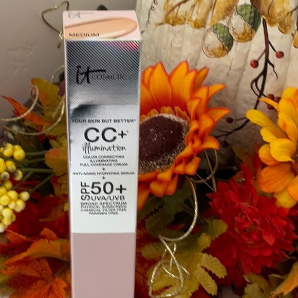 IT COSMETICS CC+ ILLUMINATION FULL COVERAGE CREAM SPF50+ NIB - Picture 2 of 4
